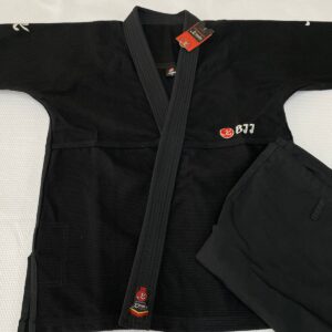 Kimono Trançado de Jiu-jitsu Infantil Preto